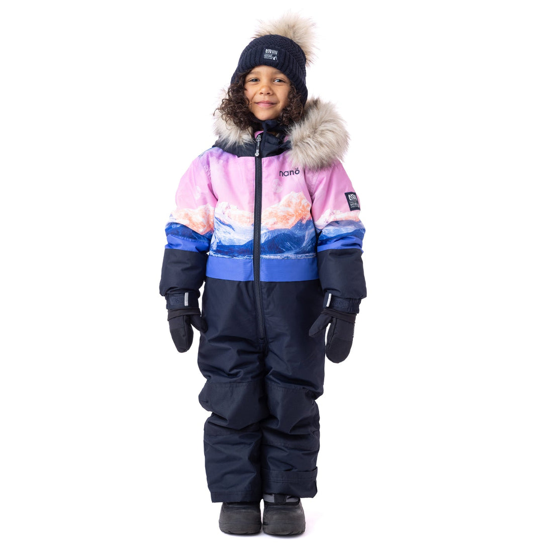 One-piece snowsuit Flavie Girls Navy