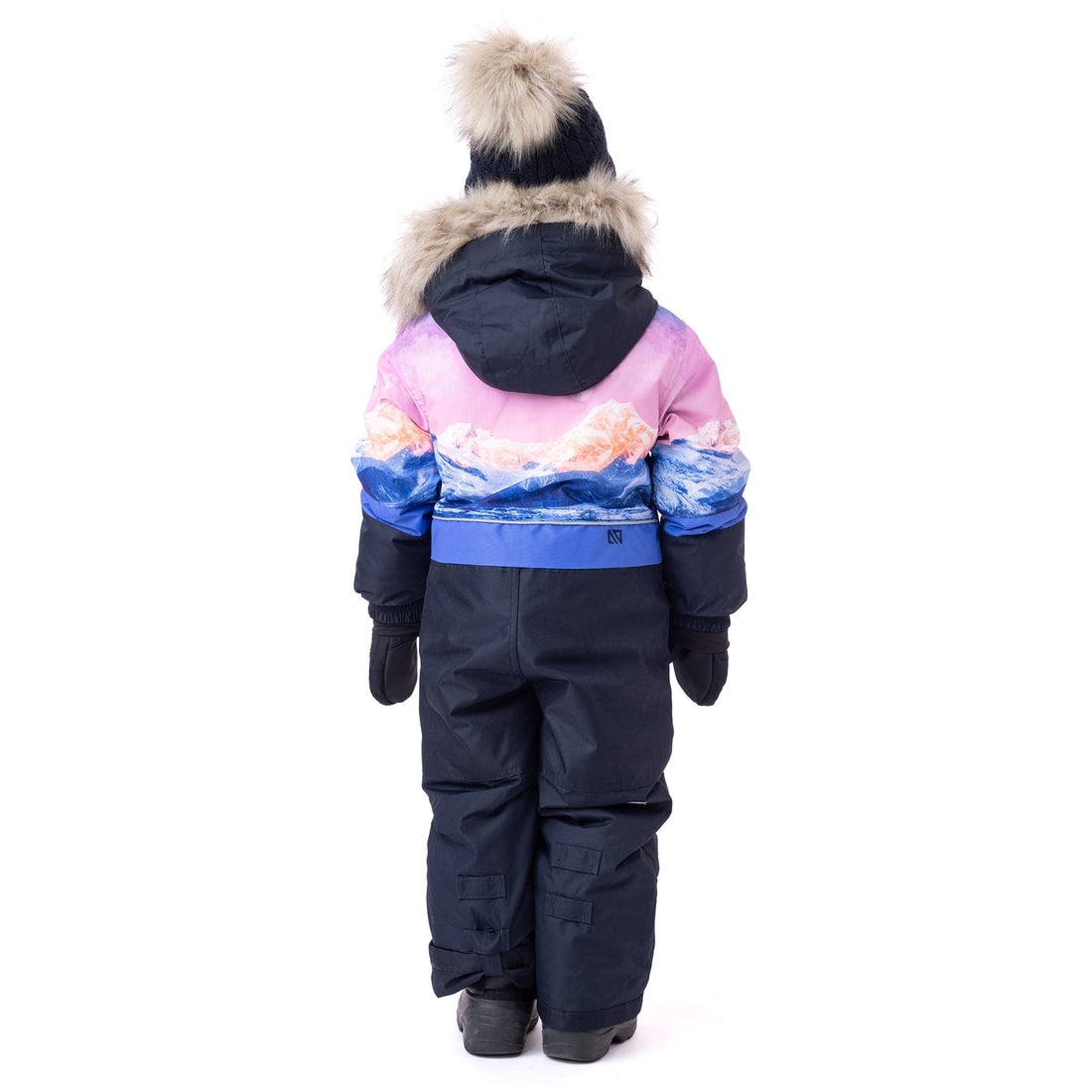 One-piece snowsuit Flavie Girls Navy