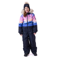 One-piece snowsuit Flavie Girls Navy