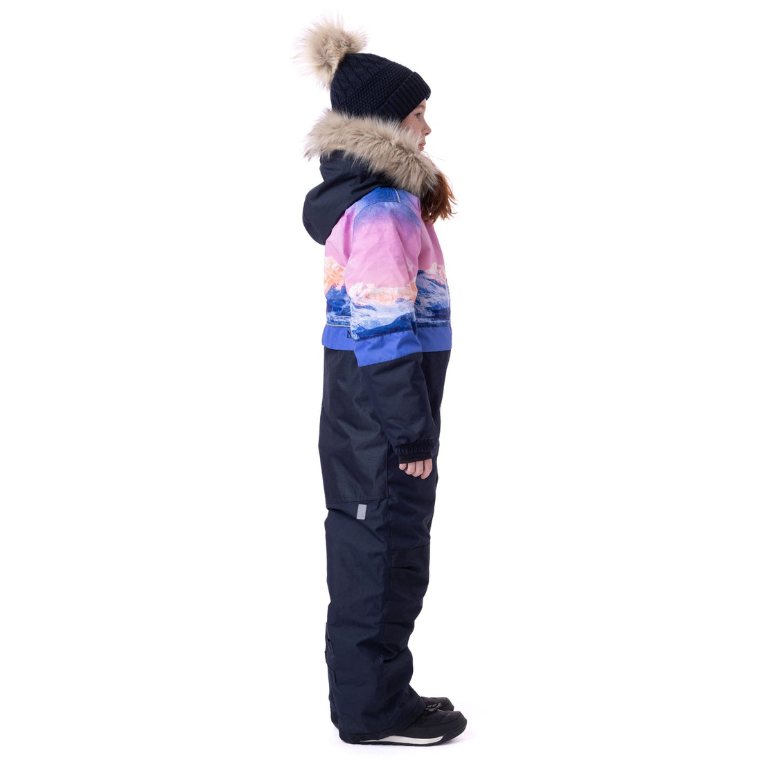 One-piece snowsuit Flavie Girls Navy