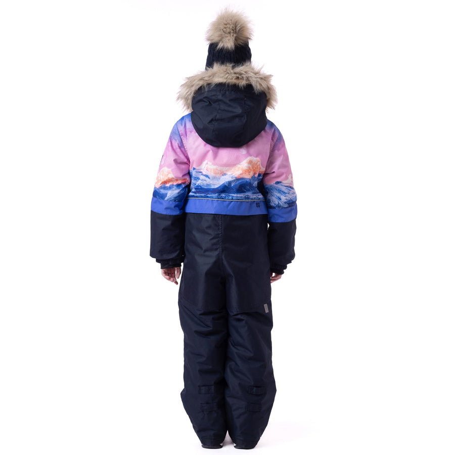 One-piece snowsuit Flavie Girls Navy