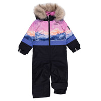 One-piece snowsuit Flavie Girls Navy