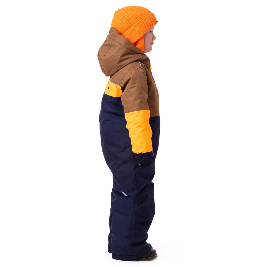 Shawn Boys One-Piece Snowsuit Brown