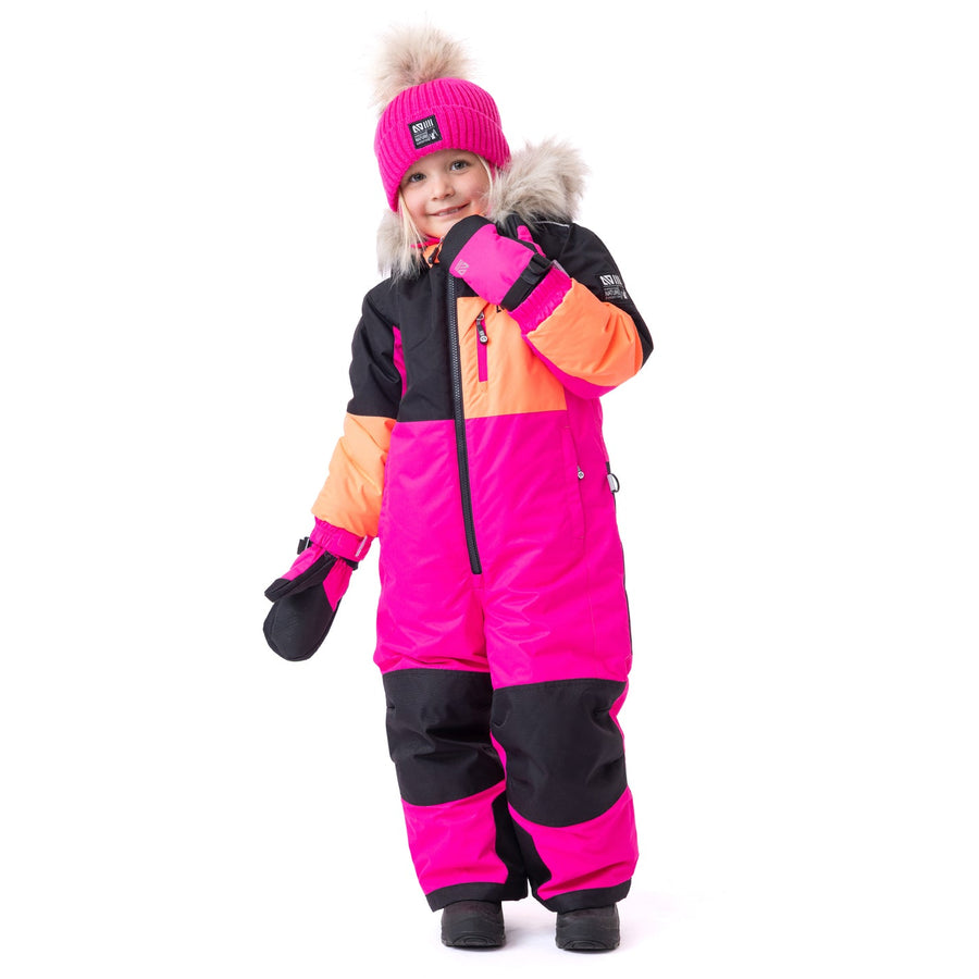 One-piece snowsuit Ariane Girls Fuchsia