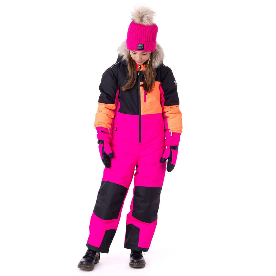 One-piece snowsuit Ariane Girls Fuchsia