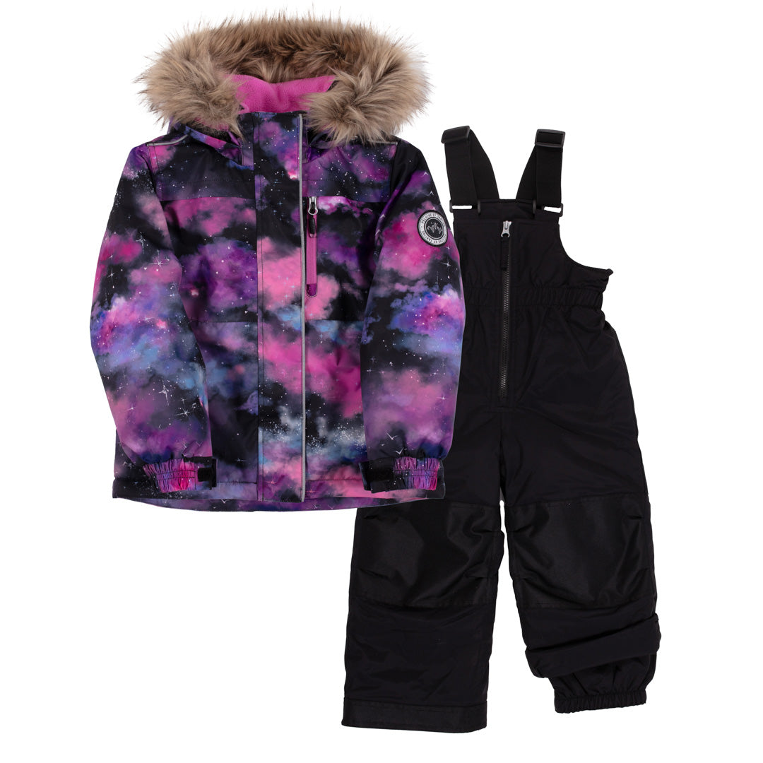 Eva Girls' Snowsuit Black