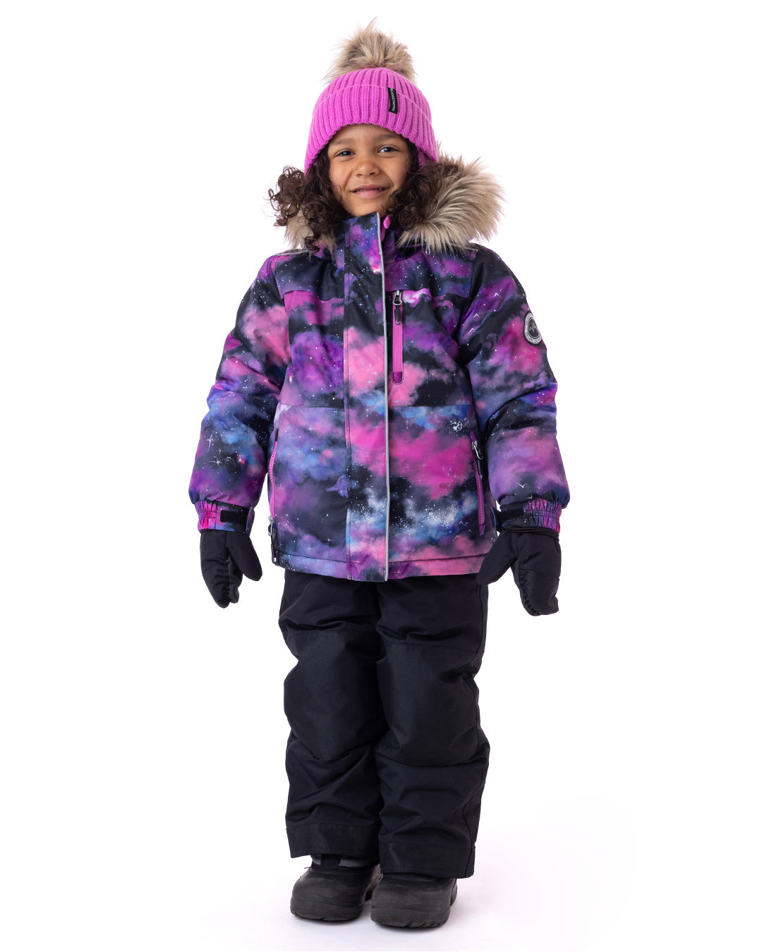 Eva Girls' Snowsuit Black