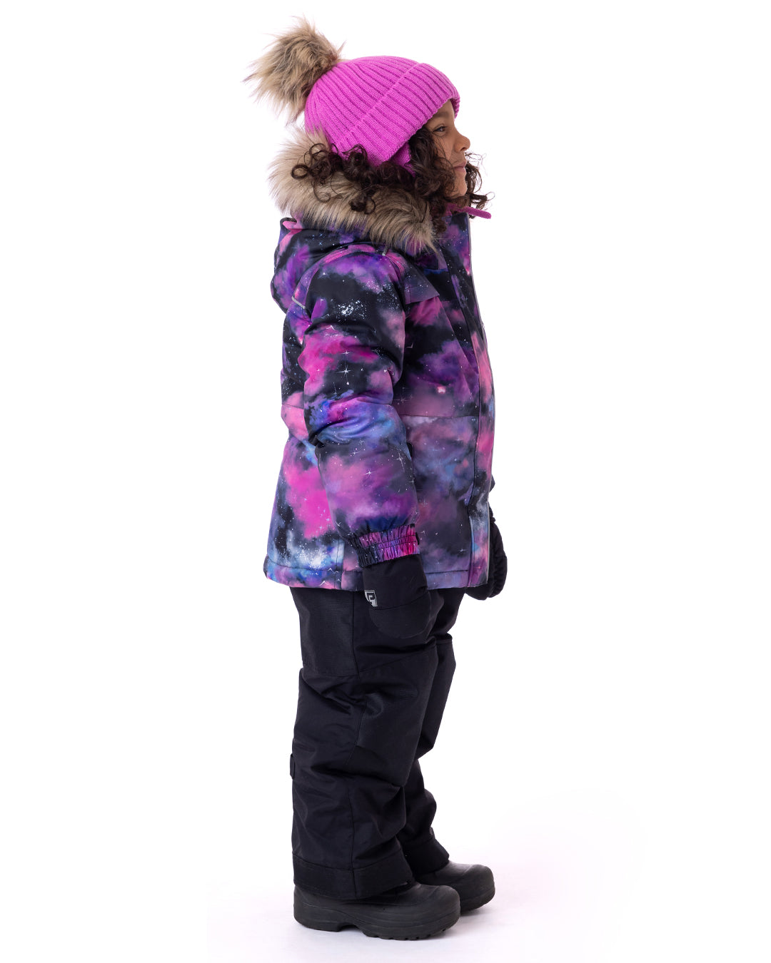 Eva Girls' Snowsuit Black