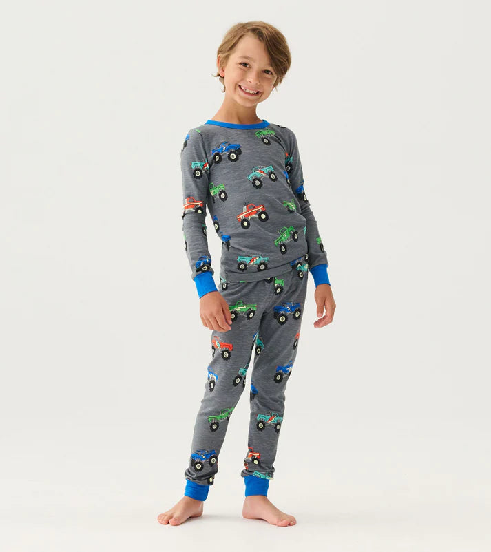 Monster Trucks Pajama Set