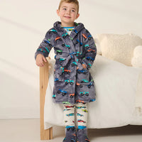 Monster Trucks Fleece Robe