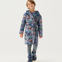 Monster Trucks Fleece Robe