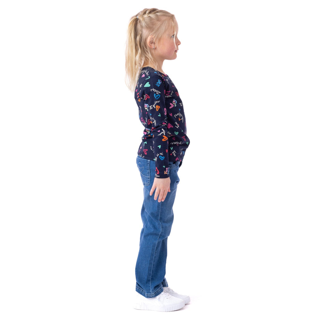 Girls long-sleeved t-shirt Navy