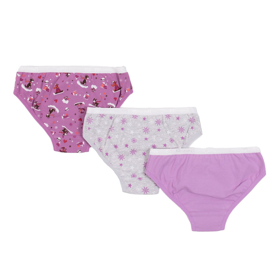 Panties, pack of 3 Girls Purple