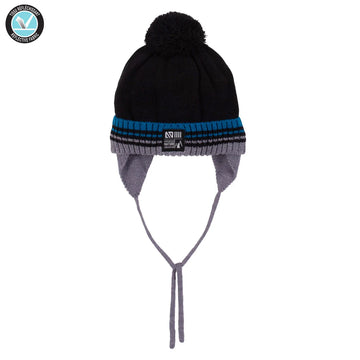 Ernest Boys Reflective Knit Hat Black