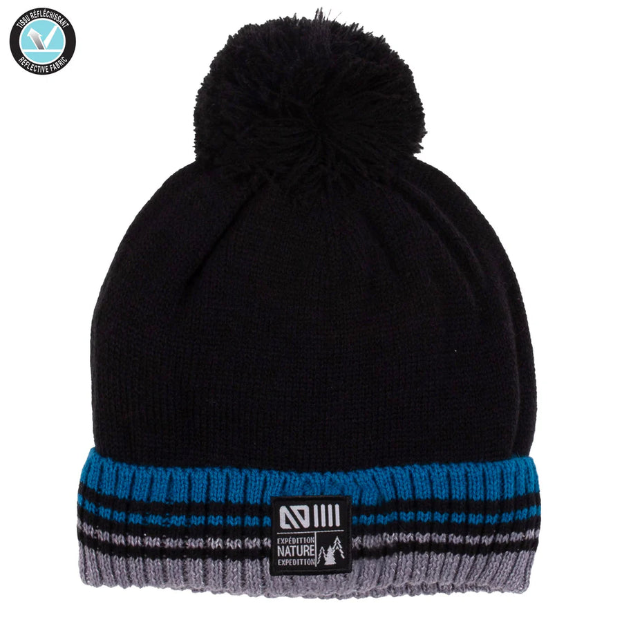 Ernest Boys Reflective Knit Hat Black