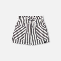 Striped Seersucker Short Black