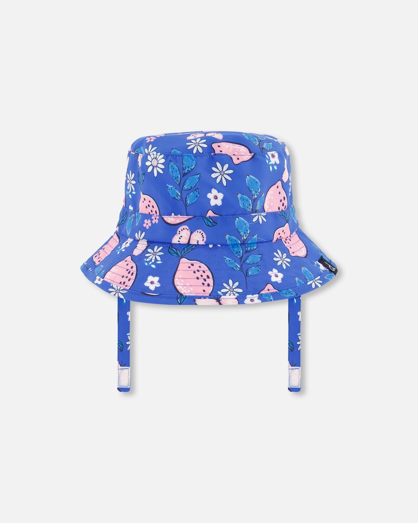 Beach Hat Royal Blue Printed Pink Lemon