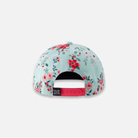 Cap Light Blue Flower Print