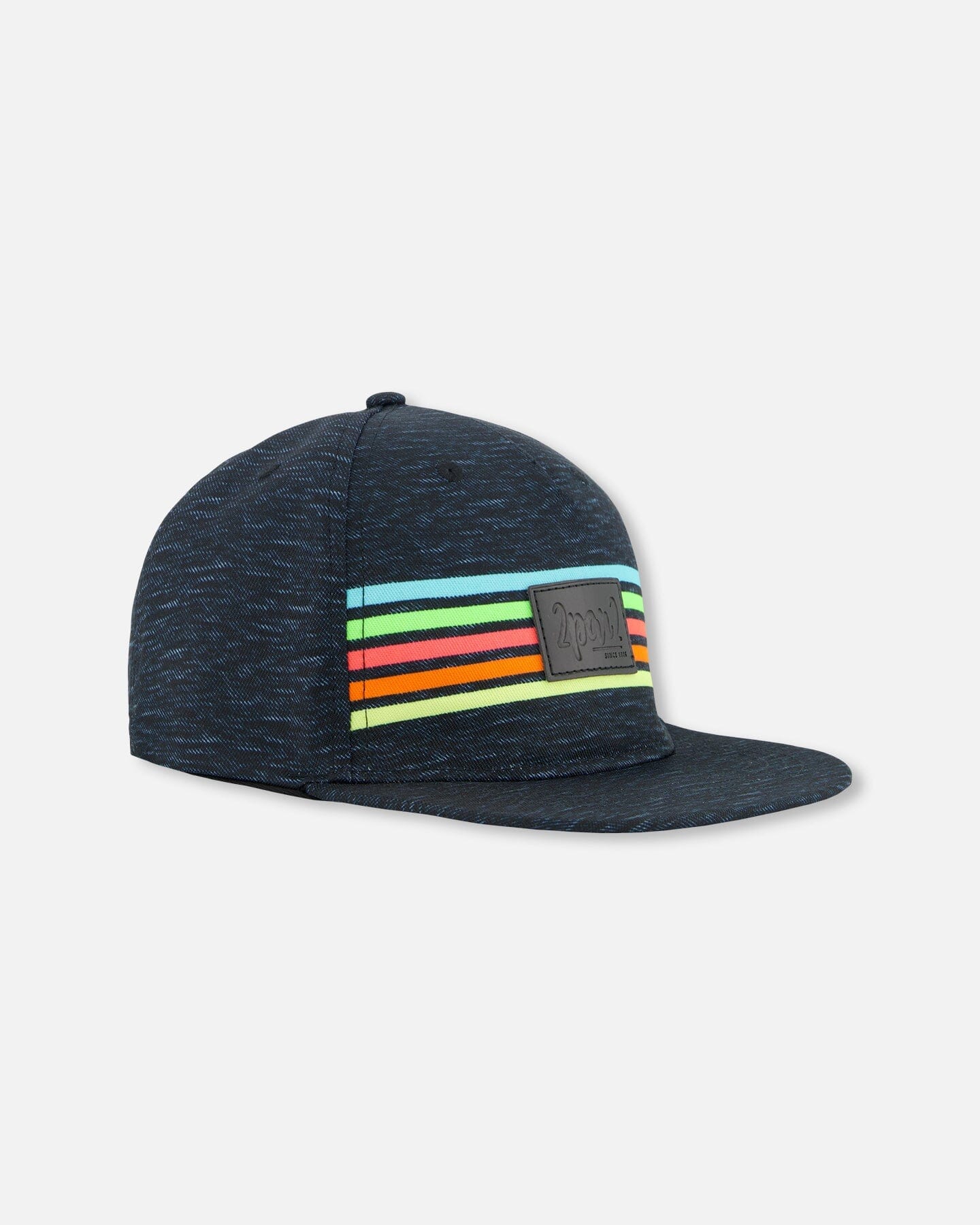 Neon Stripe Cap Heather Black