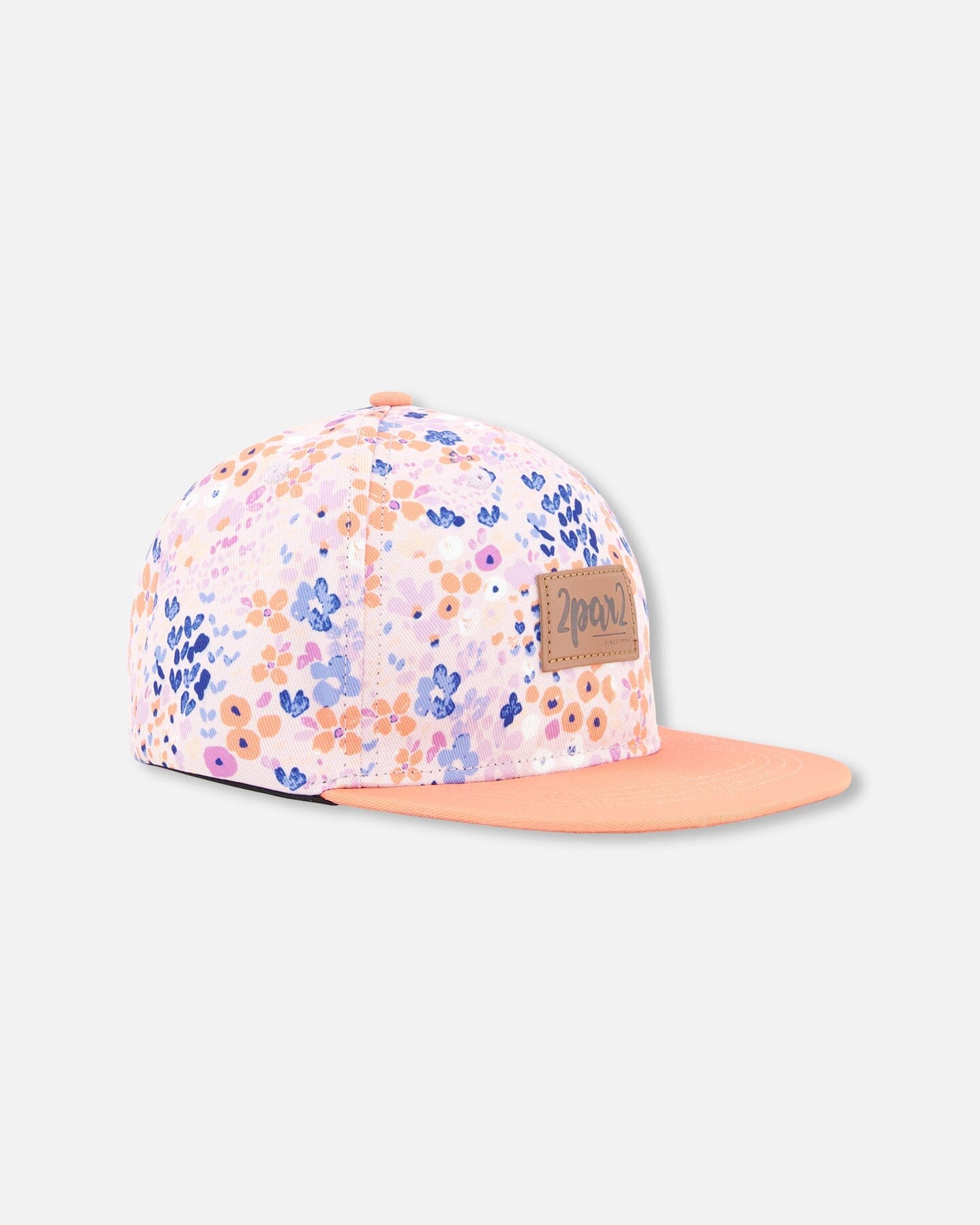 Cap Lavender Printed Fields Flowers