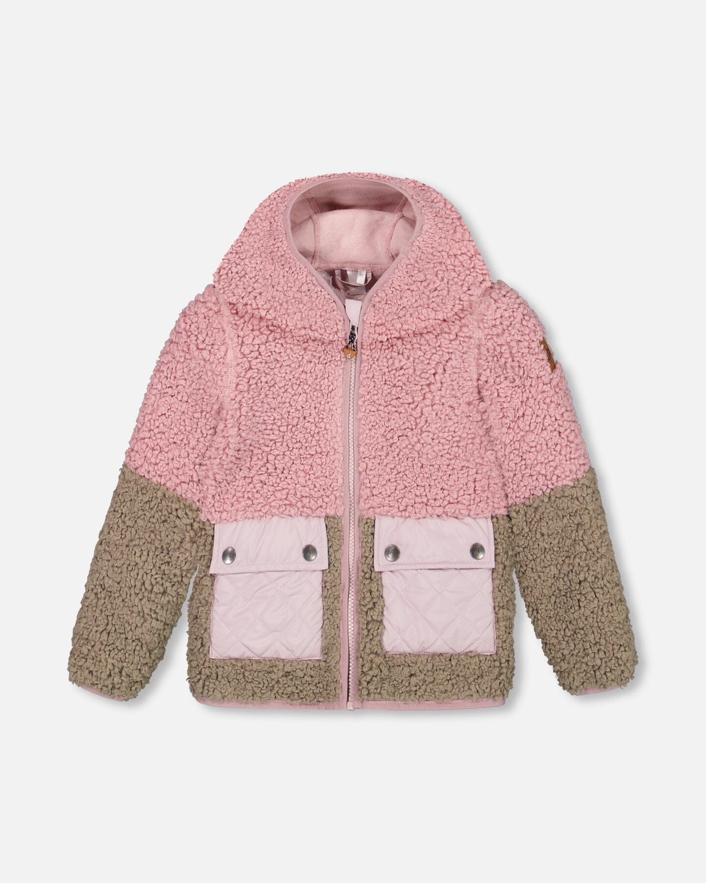 Sherpa Jacket Silver Pink