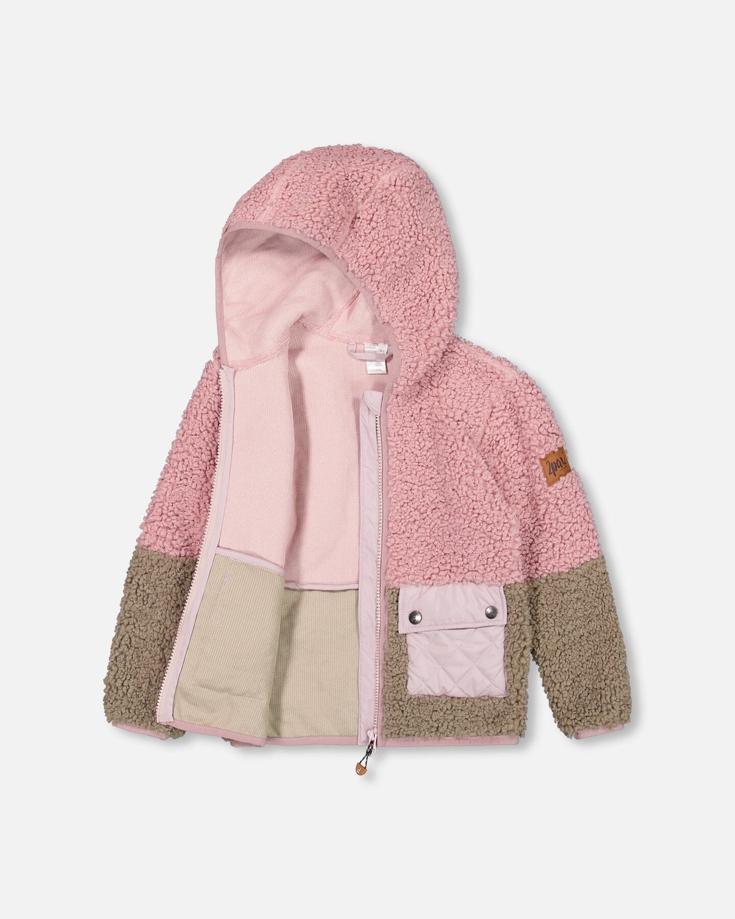 Sherpa Jacket Silver Pink