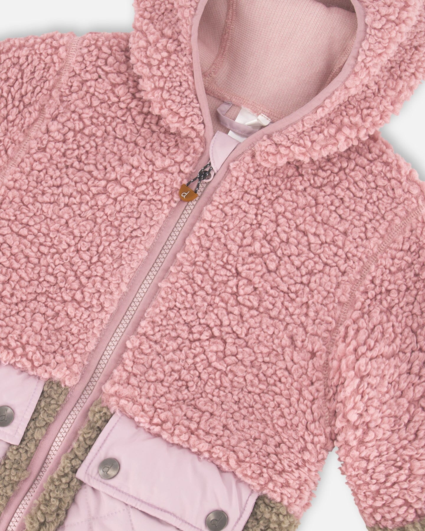 Sherpa Jacket Silver Pink