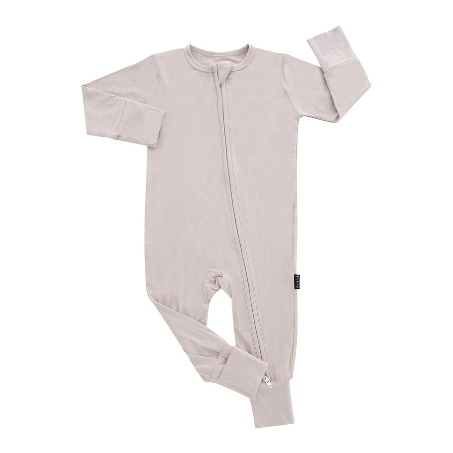 Sleeper with Fold-Over Cuffs - Oat