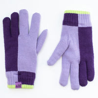 Purple Knit Gloves (7-16Y)