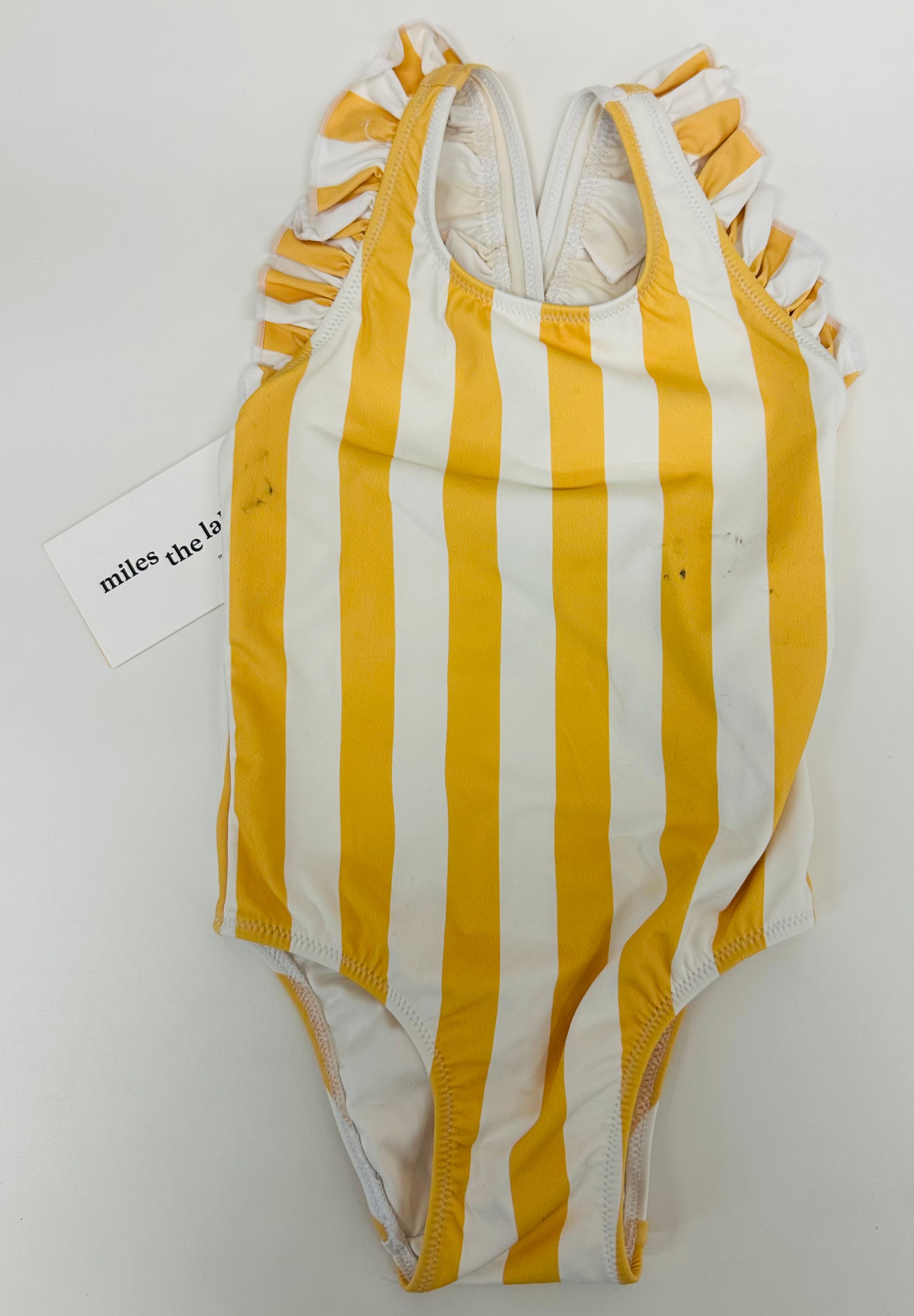 Sunny Yellow Stripe Swimsuit - 12-8M