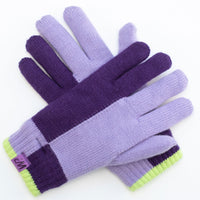 Purple Knit Gloves (7-16Y)