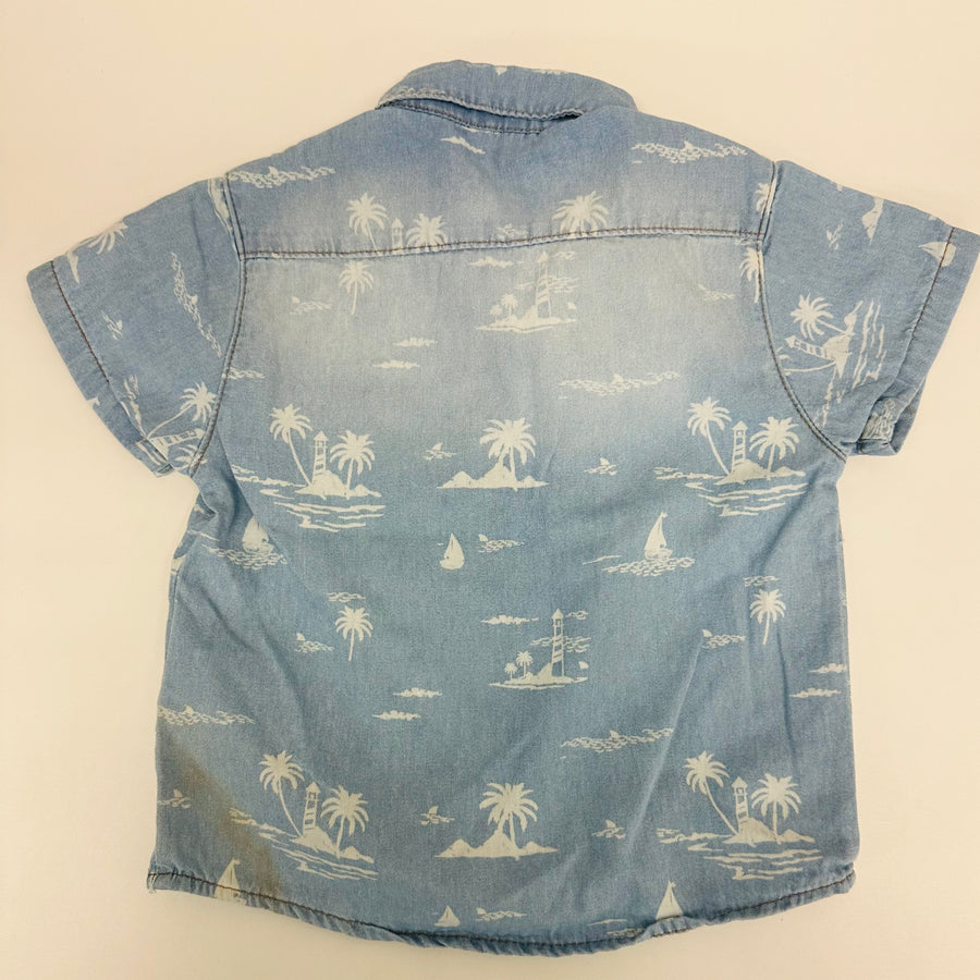 Milon Blue Denim Shirt - 1Y