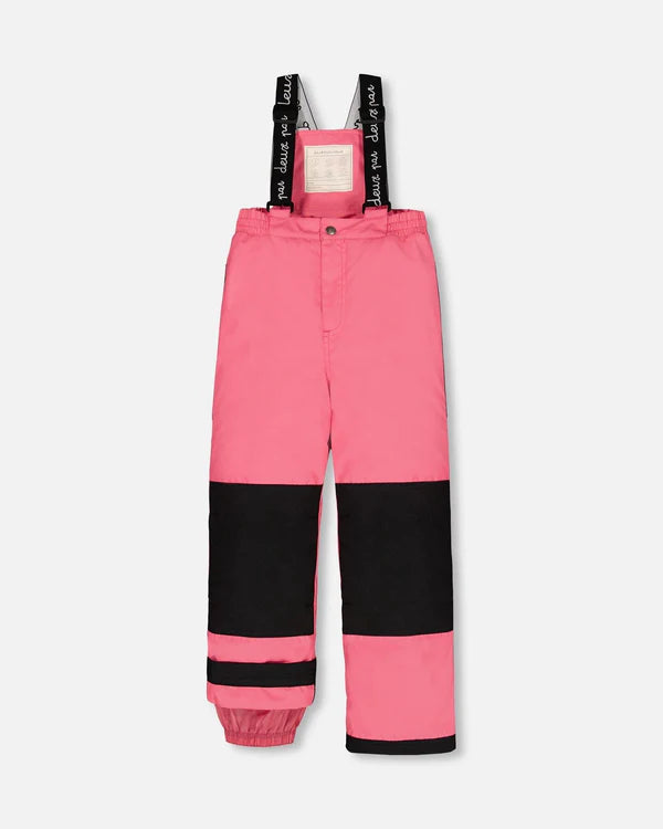 Two Piece Snowsuit Candy Pink Printed Deer