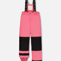 Two Piece Snowsuit Candy Pink Printed Deer