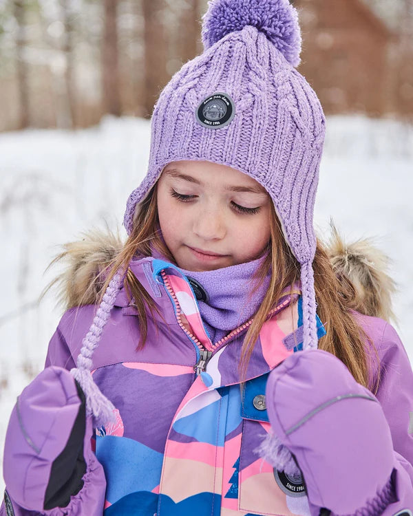 Solid Mittens Purple