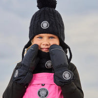 Solid Mittens Black