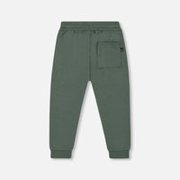 Fleece Sweatpants With Zip Pockets Forest Green