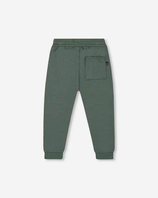 Fleece Sweatpants With Zip Pockets Forest Green