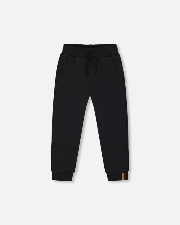 Fleece Sweatpants With Pockets Black