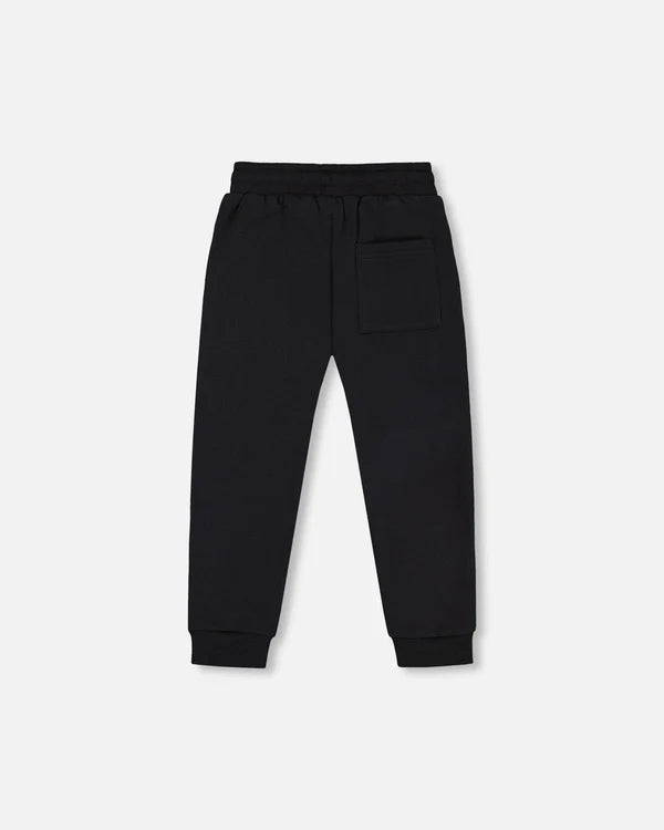 Fleece Sweatpants With Pockets Black