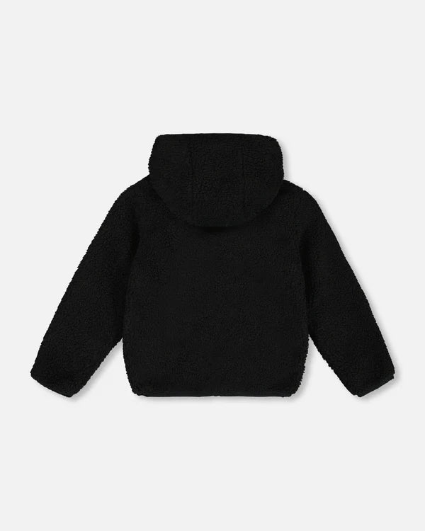 Reversible Sherpa Jacket Black