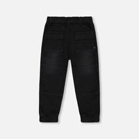 French Terry Jogger Pants Black Denim