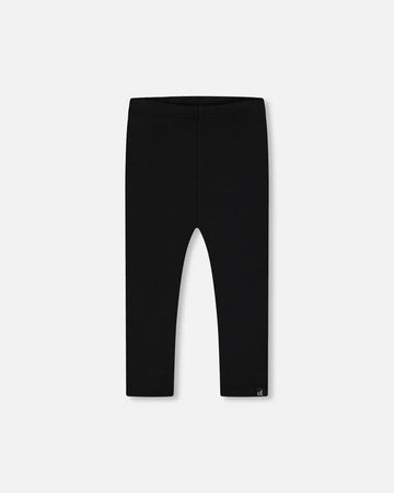 Rib Leggings Black