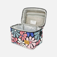 Lunch Box Printed Retro Flowers