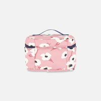 Lunch Box Pink Printed Off White Flowers