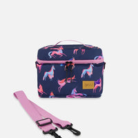 Lunch Box Navy Printed Unicorn