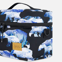 Lunch Box Black Printed Polar Bears