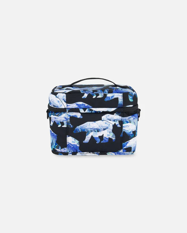 Lunch Box Black Printed Polar Bears