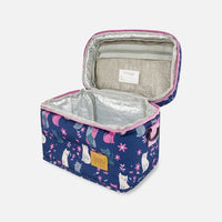 Lunch Box Navy Blue Printed Kitten