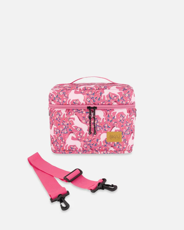 Lunch Box Pink Printed Unicorn